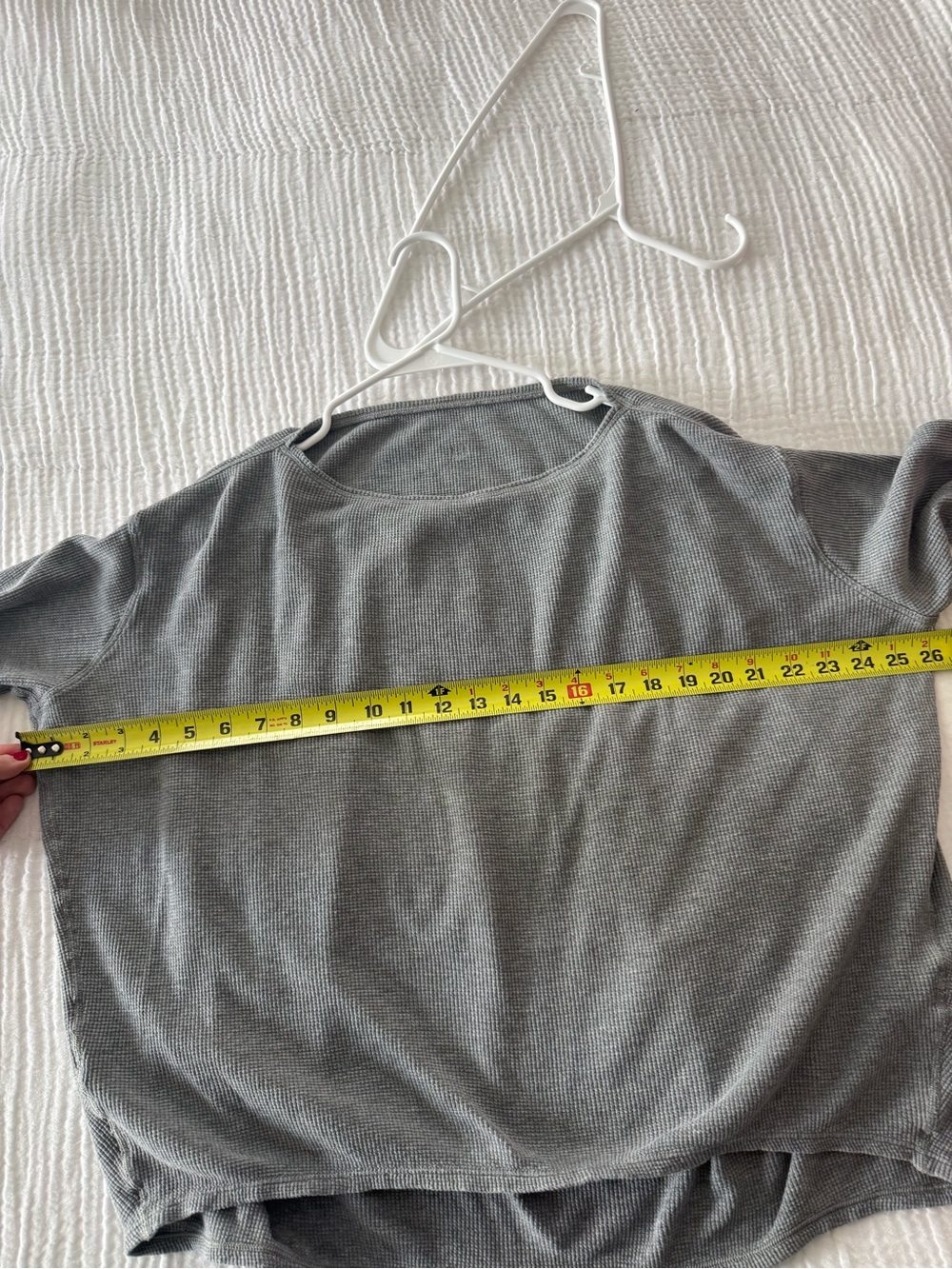 Lululemon Gray Waffle Knit Back in Action - Picture 6 of 9